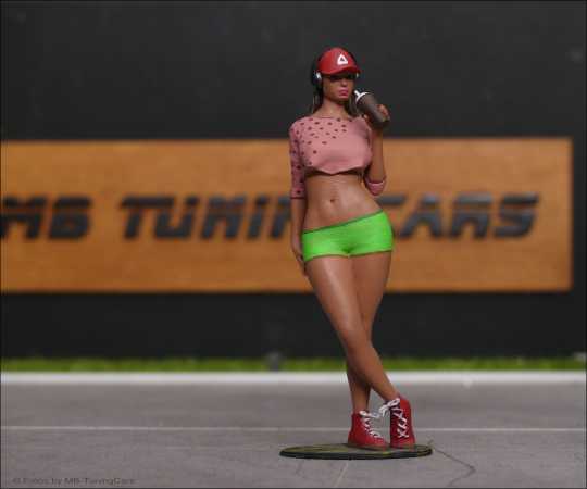 1:18 Fitness Girl - Handgemacht - 3D - Unikate -